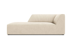 Chaise longue Sao ribstof links