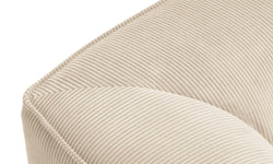 Chaise longue Sao ribstof links
