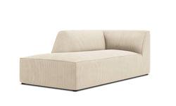 Chaise longue Sao ribstof links