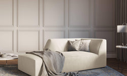 Chaise longue Sao ribstof links