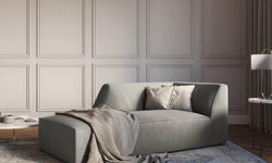 Chaise longue Sao ribstof links