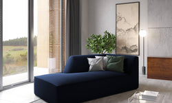 Chaise longue Sao velvet links