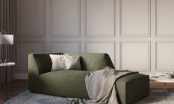 Chaise longue Sao ribstof rechts