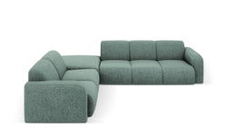 Hoekbank Lola links chenille met hocker