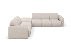 Hoekbank Lola links met hocker