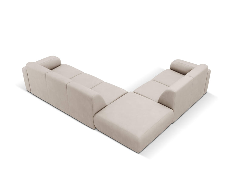 Hoekbank Lola links met hocker