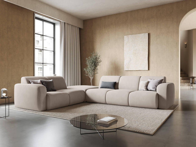 Hoekbank Lola links met hocker