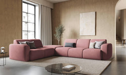 Hoekbank Lola links met hocker