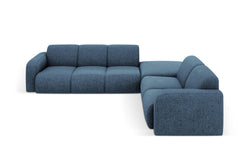 Hoekbank Lola rechts chenille met hocker