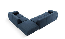 Hoekbank Lola rechts chenille met hocker