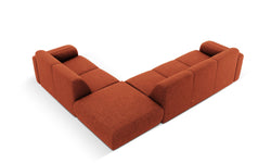 Hoekbank Lola rechts chenille met hocker