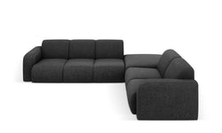 Hoekbank Lola rechts chenille met hocker