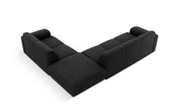 Hoekbank Lola rechts chenille met hocker