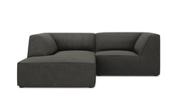 Hoekbank Sao ribstof links