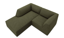 Hoekbank Sao ribstof links