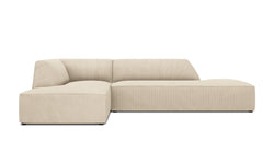 Hoekbank Sao Lounge ribstof links