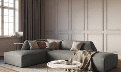Hoekbank Sao Lounge ribstof links
