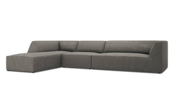 Hoekbank Sao ribstof links