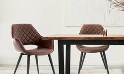 Set van 2 eetkamerstoelen Aiden