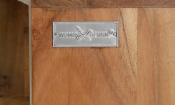 Set van 3 wandplanken Kubus acaciahout