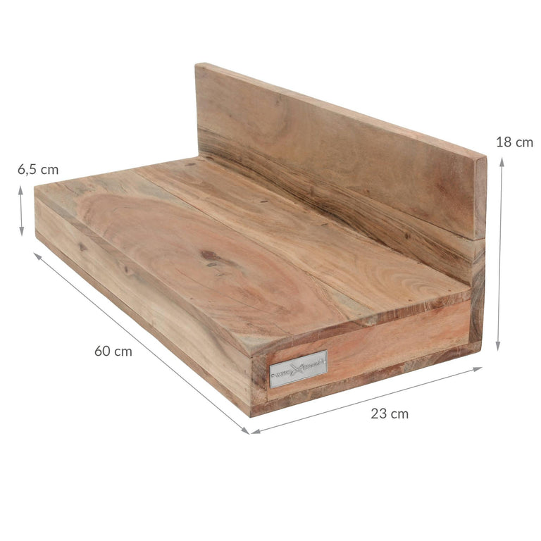 Wandplank Fenna acaciahout