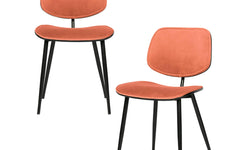 Set van 2 eetkamerstoelen Jackie velvet