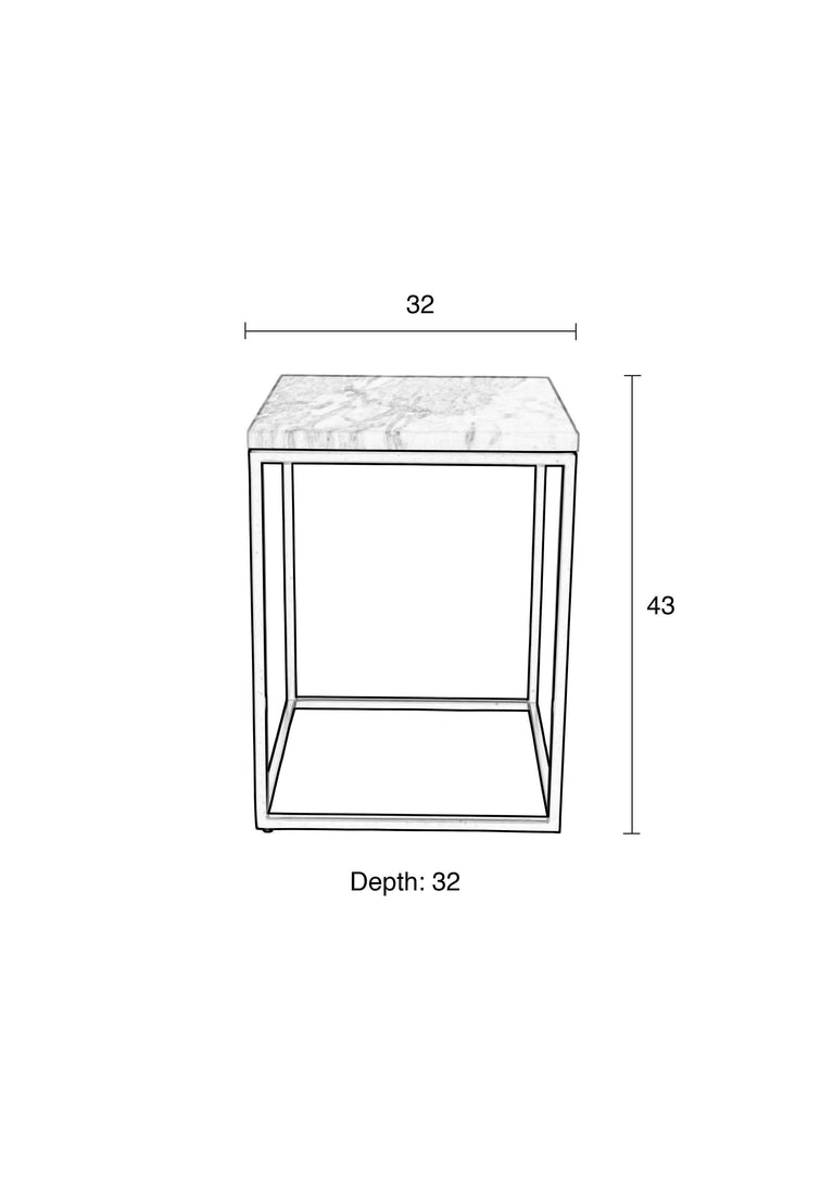 Bijzettafel Marble Power