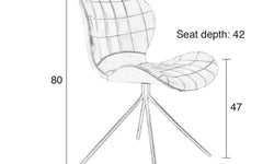 Set van 2 eetkamerstoelen OMG Velvet
